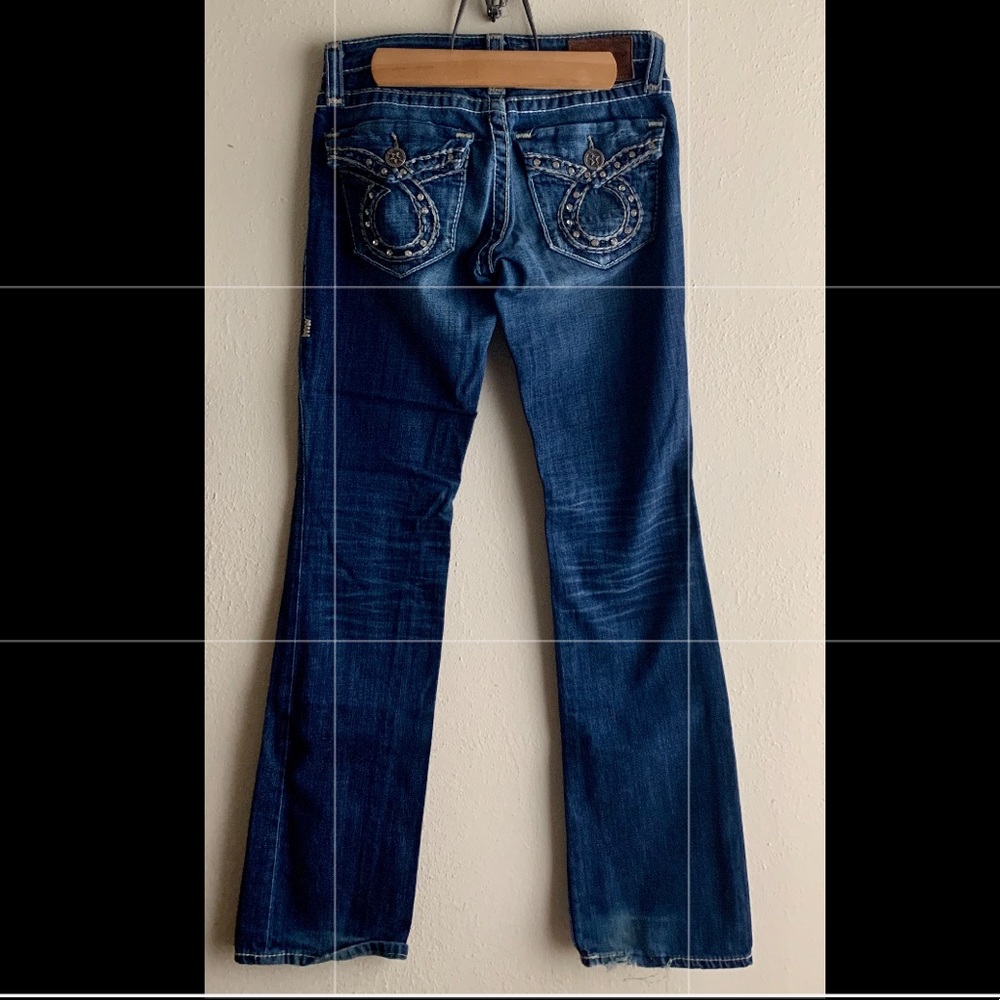 Big Star “Liv” Bootcut Flap Rhinestone Pocket